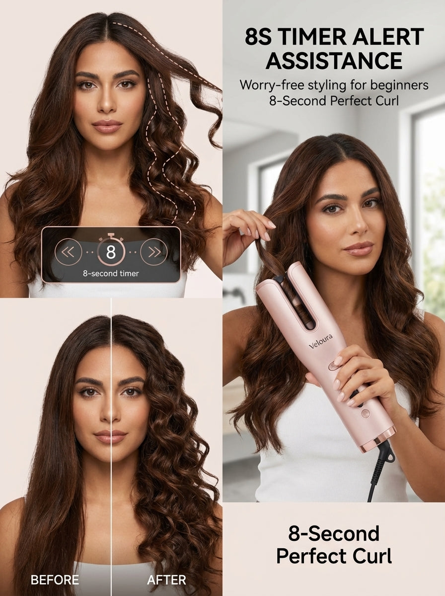 Veloura Pro — Finally, Salon Curls Without the Tangling, Burning, or Arm Fatigue